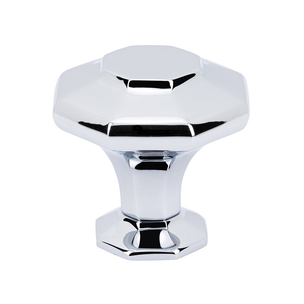 1 5/8" Long Octagon Knob in Polished Chrome