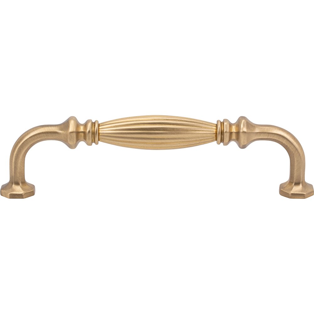 5" Centers D Handle in Satin Brass