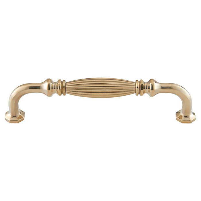 6 5/16" Centers D Handle in Unlacquered Brass