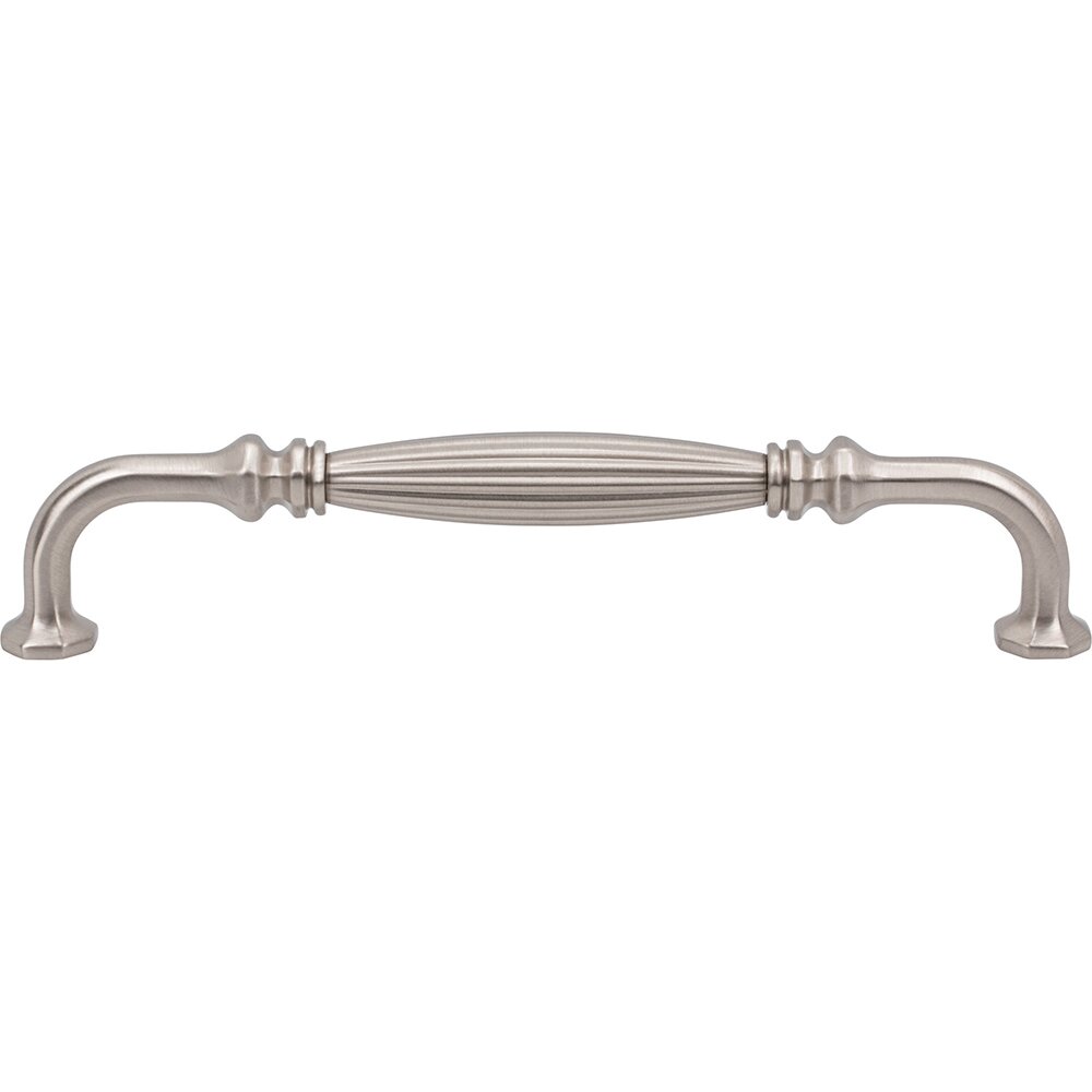 7 9/16" Centers D Handle in Brushed Satin Nickel