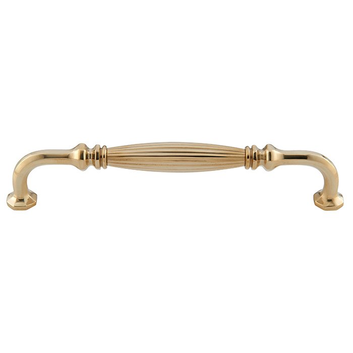 7 9/16" Centers D Handle in Unlacquered Brass