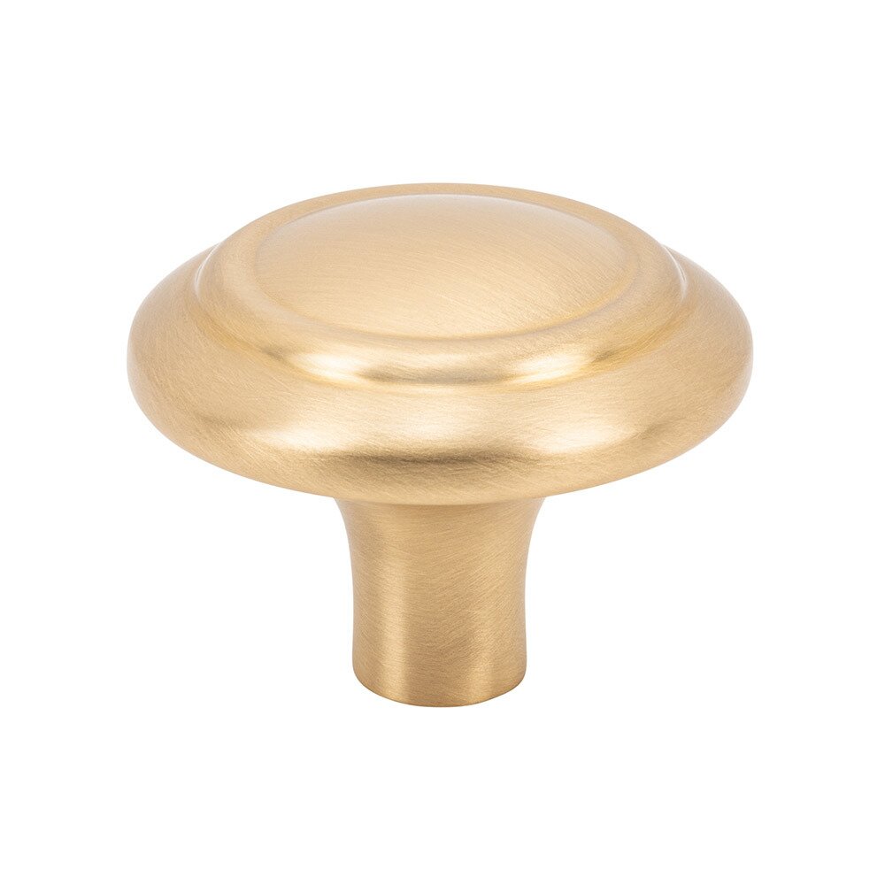 1-5/8" Round Knob in Satin Brass