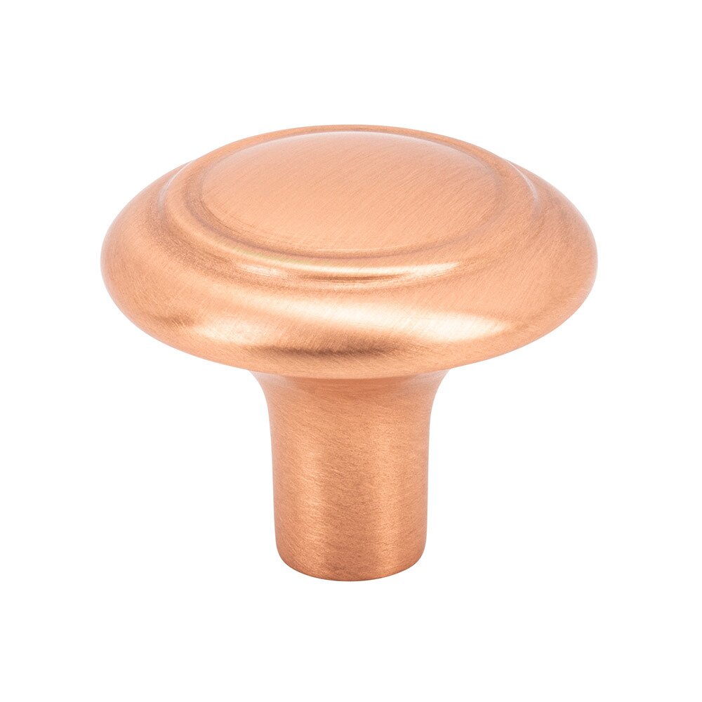 1 3/16" Round Knob in Satin Copper