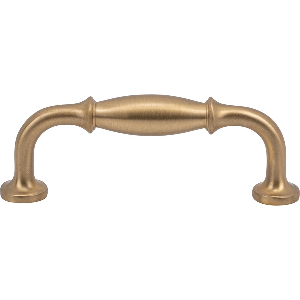 3" Centers D Handle in Satin Brass