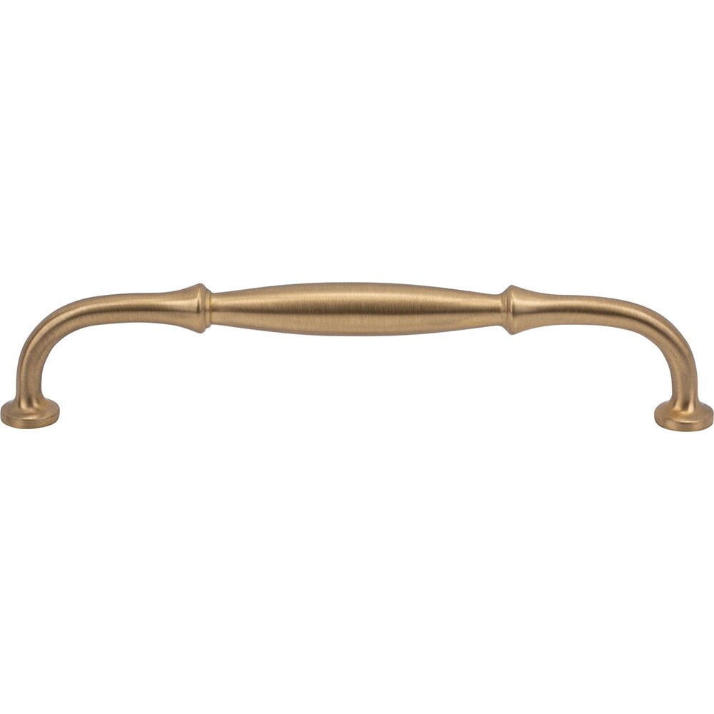 6 5/16" Centers D Handle in Satin Brass
