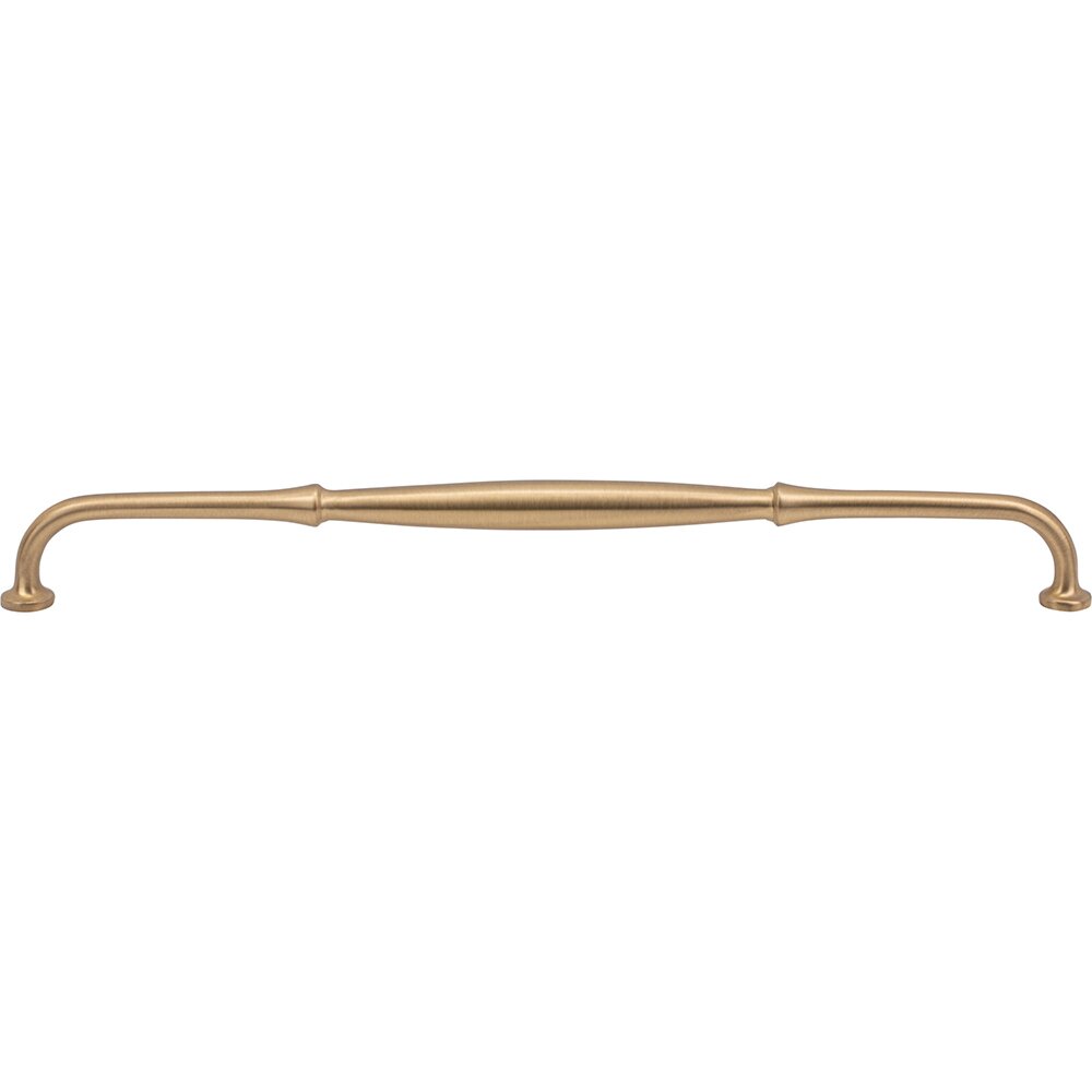 12" Centers D Handle in Satin Brass