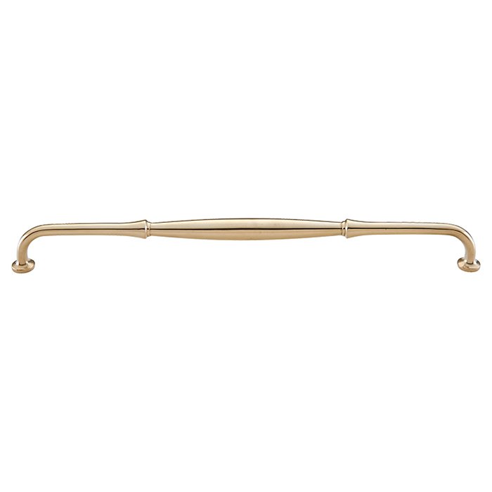 12" Centers D Handle in Unlacquered Brass