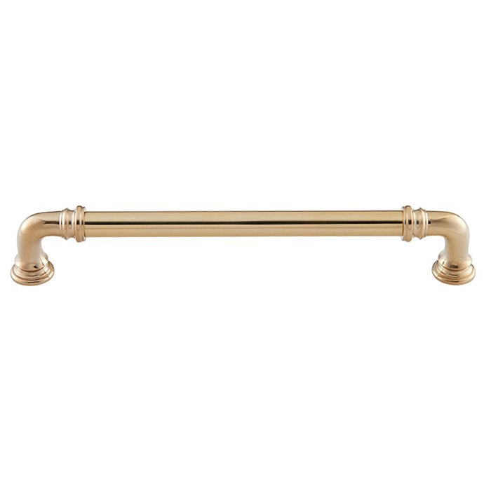 7" Centers D Handle in Unlacquered Brass