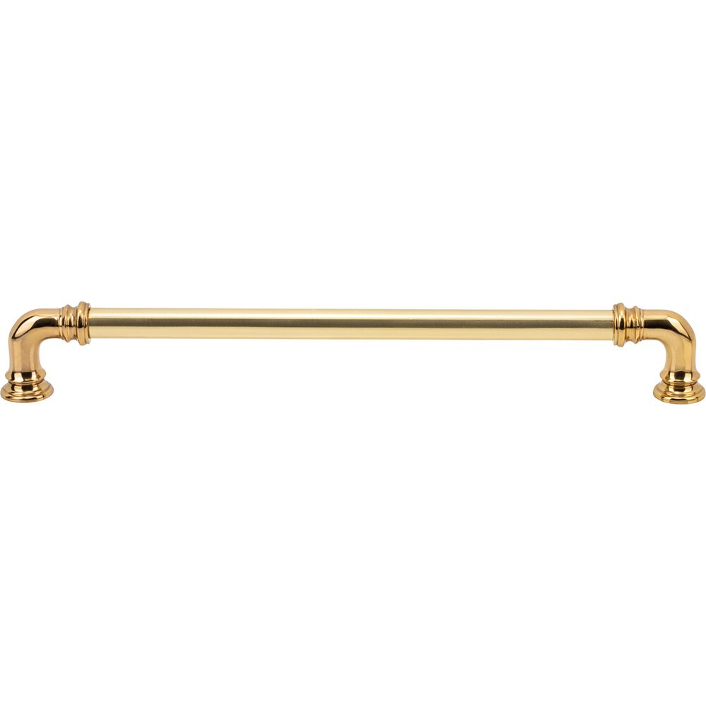 9" Centers D Handle in Polished Brass