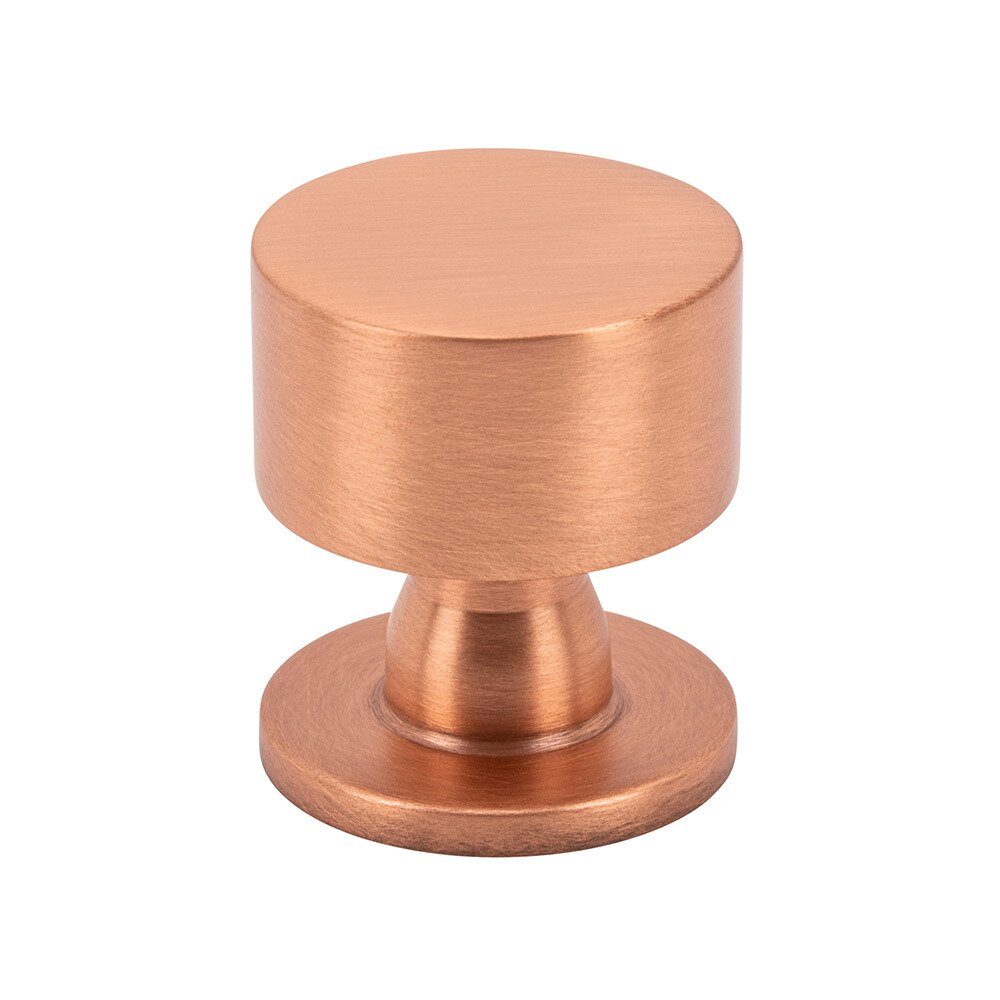 1 1/8" Round Knob in Satin Copper