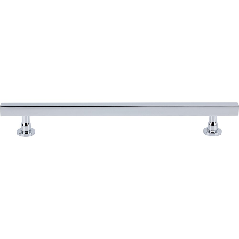 7 9/16" Centers Square Bar Pull in Polished Chrome