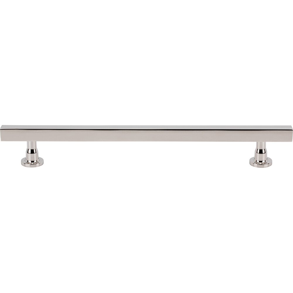 7 9/16" Centers Square Bar Pull in Polished Nickel