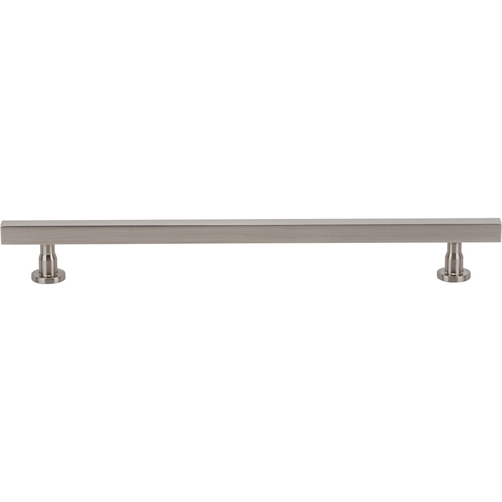 8 13/16" Centers Square Bar Pull in Brushed Satin Nickel