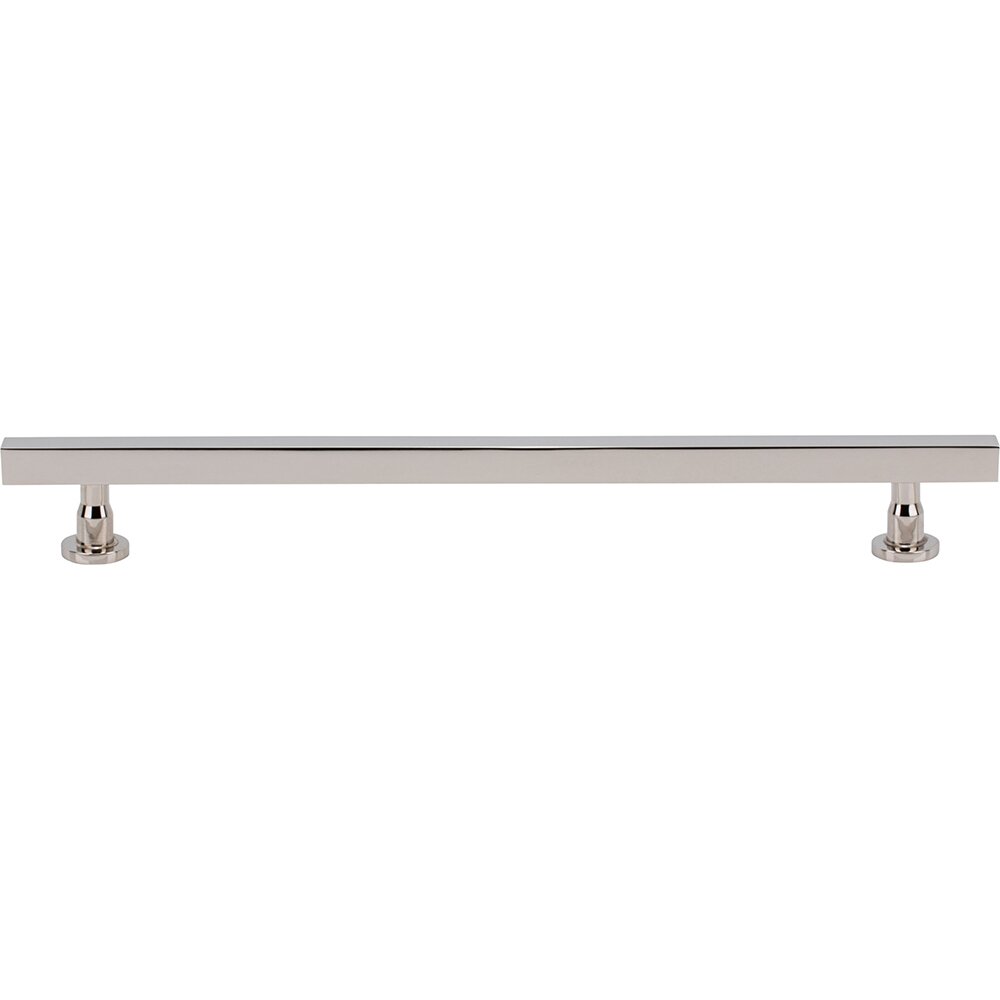 8 13/16" Centers Square Bar Pull in Polished Nickel