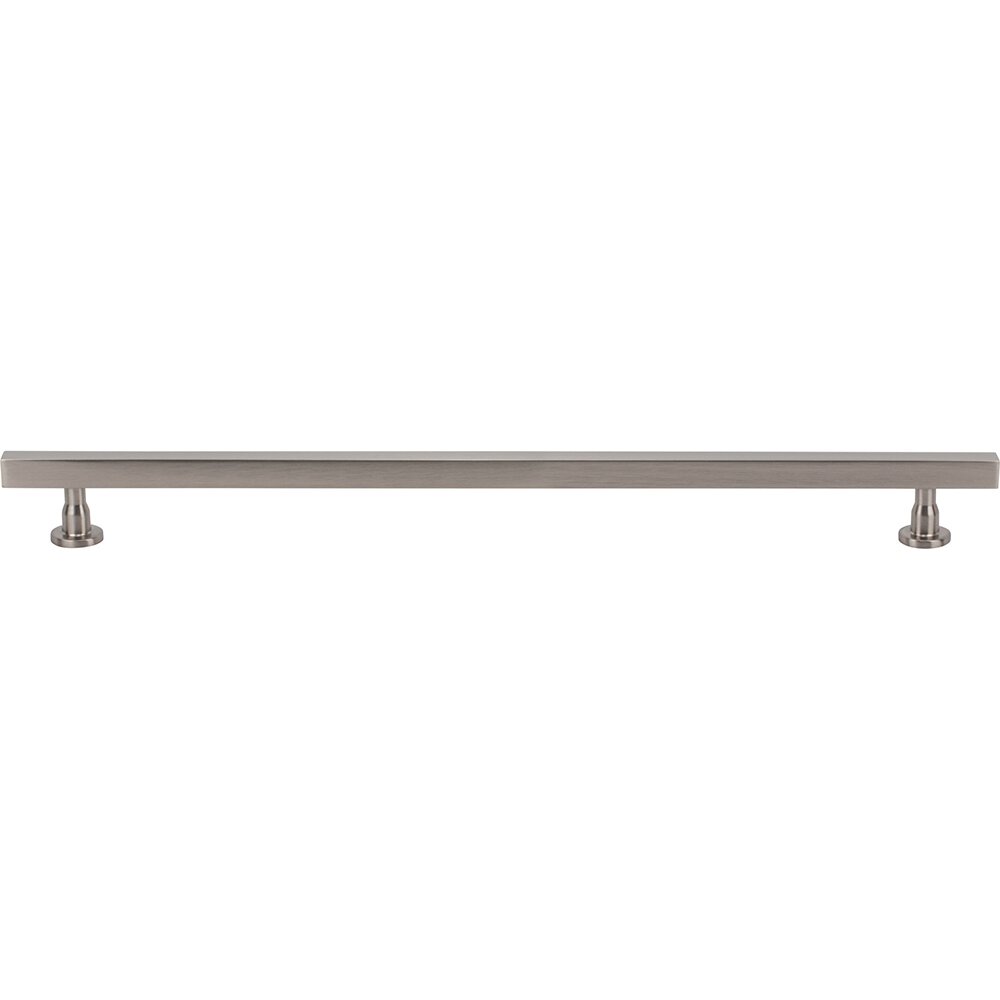 12" Centers Square Bar Pull in Brushed Satin Nickel
