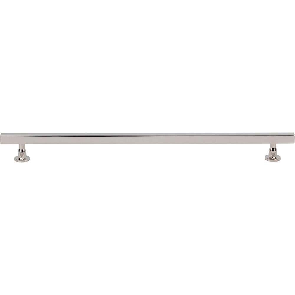 12" Centers Square Bar Pull in Polished Nickel