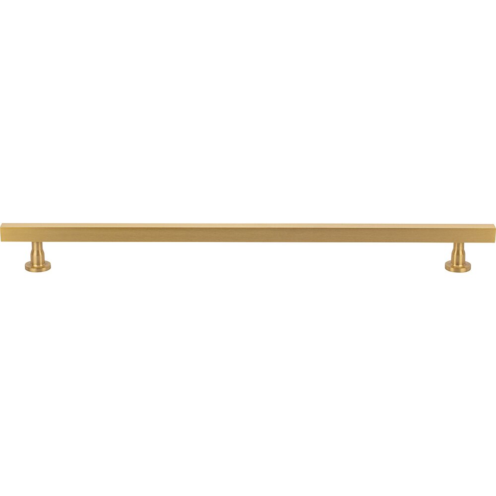 12" Centers Square Bar Pull in Satin Brass