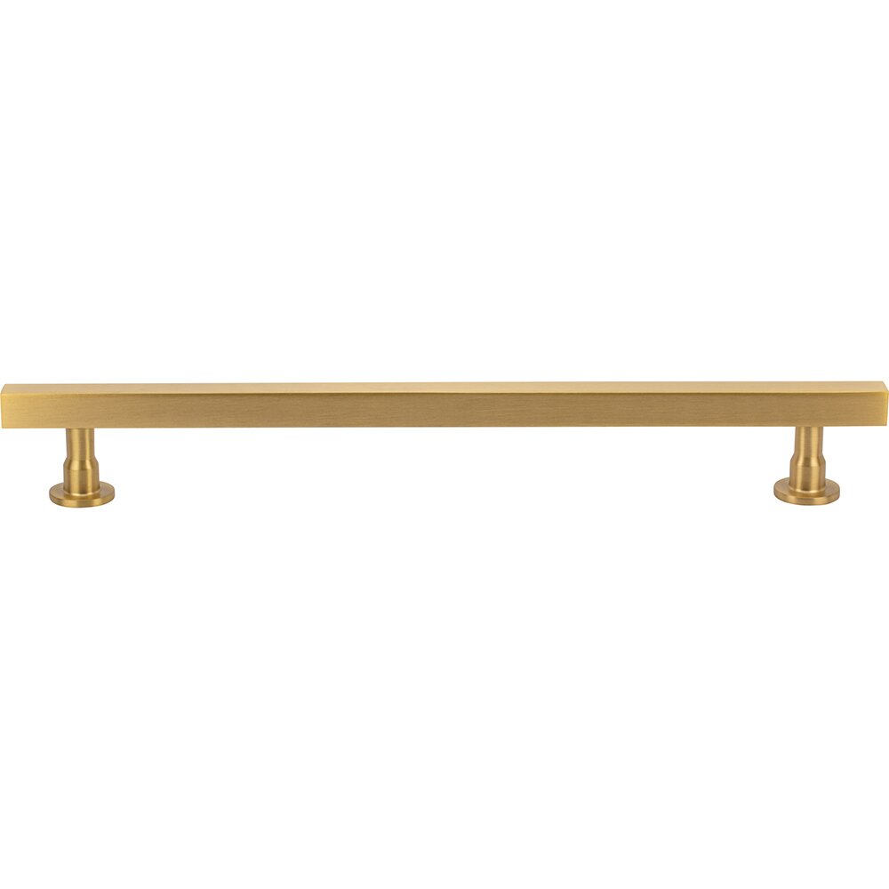 12" Centers Square Bar Appliance Pull in Satin Brass