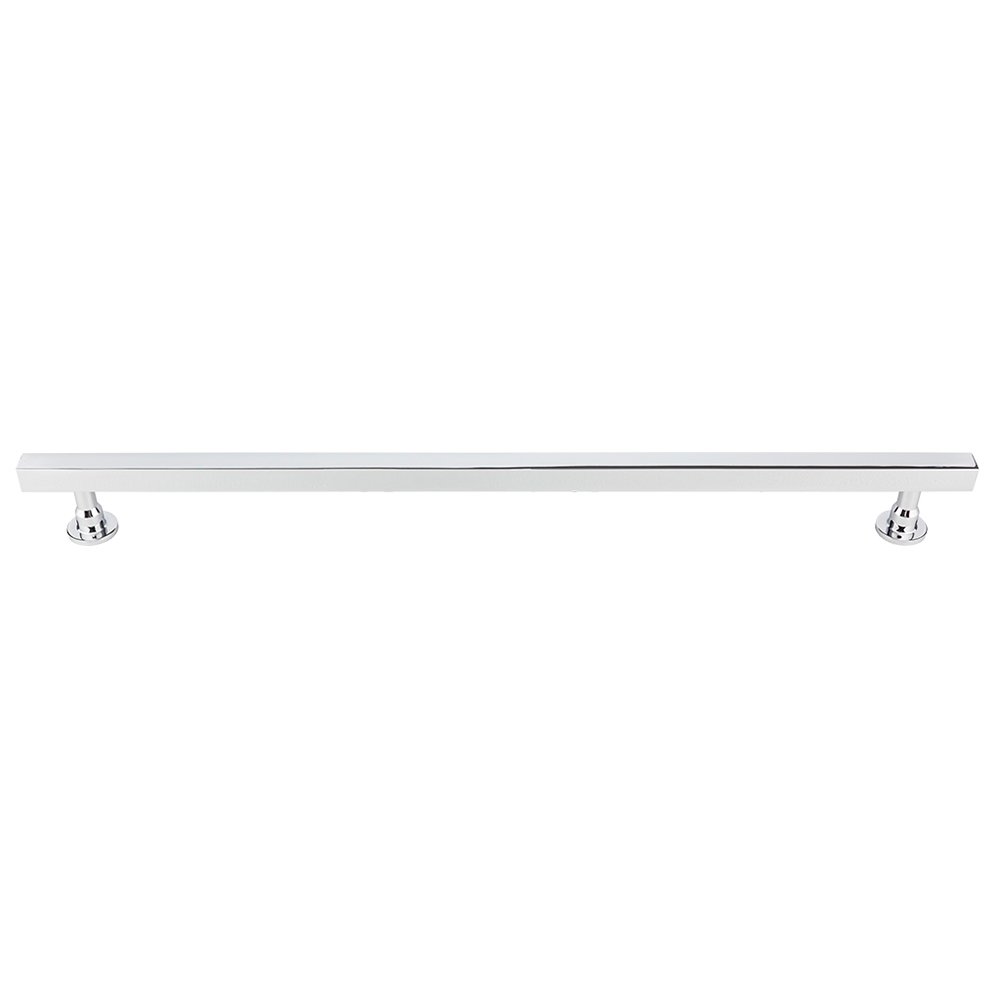 18" Centers Square Bar Appliance Pull in Polished Chrome