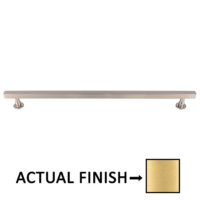 18" Centers Square Bar Appliance Pull in Satin Brass
