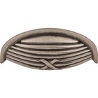Ribbon and Reed 3" (76mm) Centers Cup Handle in Pewter Antique