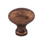 Egg 1 1/4" Long Oval Knob in Old English Copper