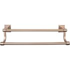 Stratton Bath Towel Bar 18" Double in Brushed Bronze
