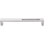 Modern Metro Slot 7" Centers Bar Pull in Brushed Stainless Steel