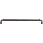 Reeded 12" Centers Bar Pull in Ash Gray