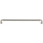 Reeded 12" Centers Bar Pull in Brushed Satin Nickel