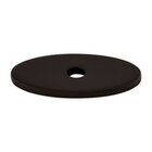 Oval 1 1/4" Knob Backplate in Oil Rubbed Bronze