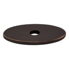 Oval 1 1/4" Knob Backplate in Tuscan Bronze
