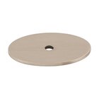 1 3/4" x 1 1/4" Large Oval Knob Backplate in Brushed Satin Nickel