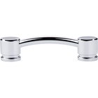Oval Thin 3 3/4" Centers Bar Pull in Polished Chrome