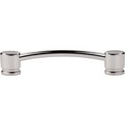 Oval Thin 5" Centers Bar Pull in Polished Nickel