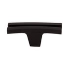 Flared 2 5/8" Long Rectangle Knob in Flat Black