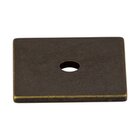 Square 1" Knob Backplate in German Bronze