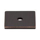 Square 1" Knob Backplate in Tuscan Bronze